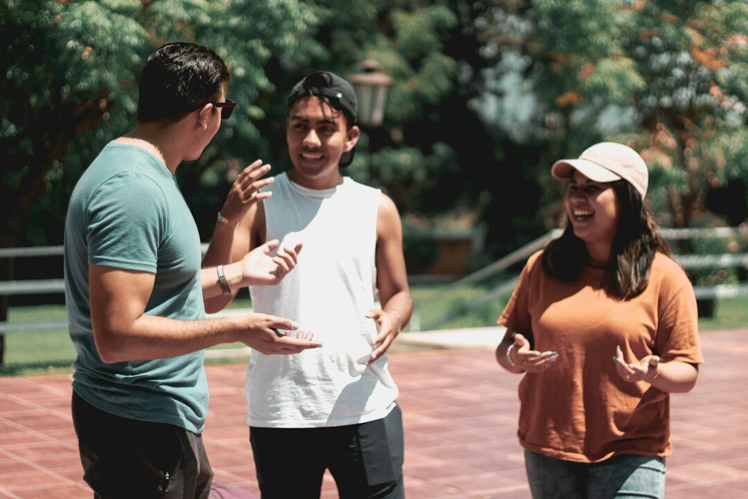 people having deep conversation