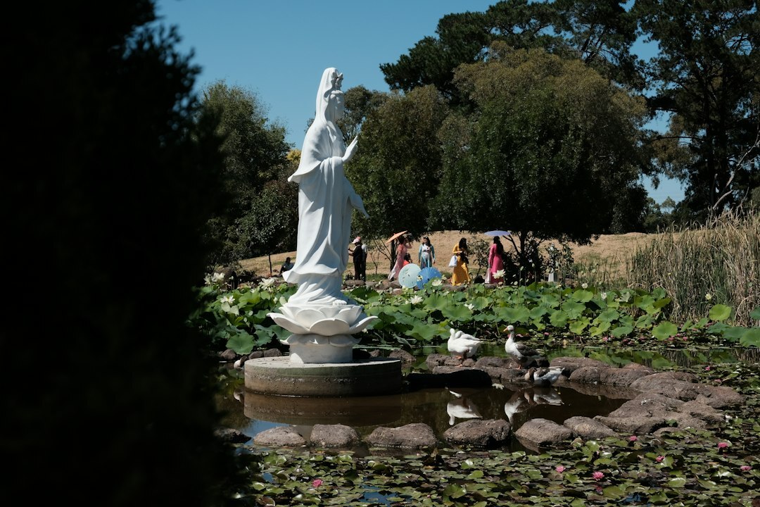 woman meditating outdoors