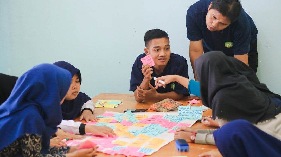 group discussion in classroom